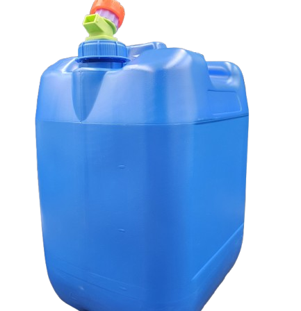 Niebieski pojemnik na wodę 10L +nowy kranik plastikowy w korku